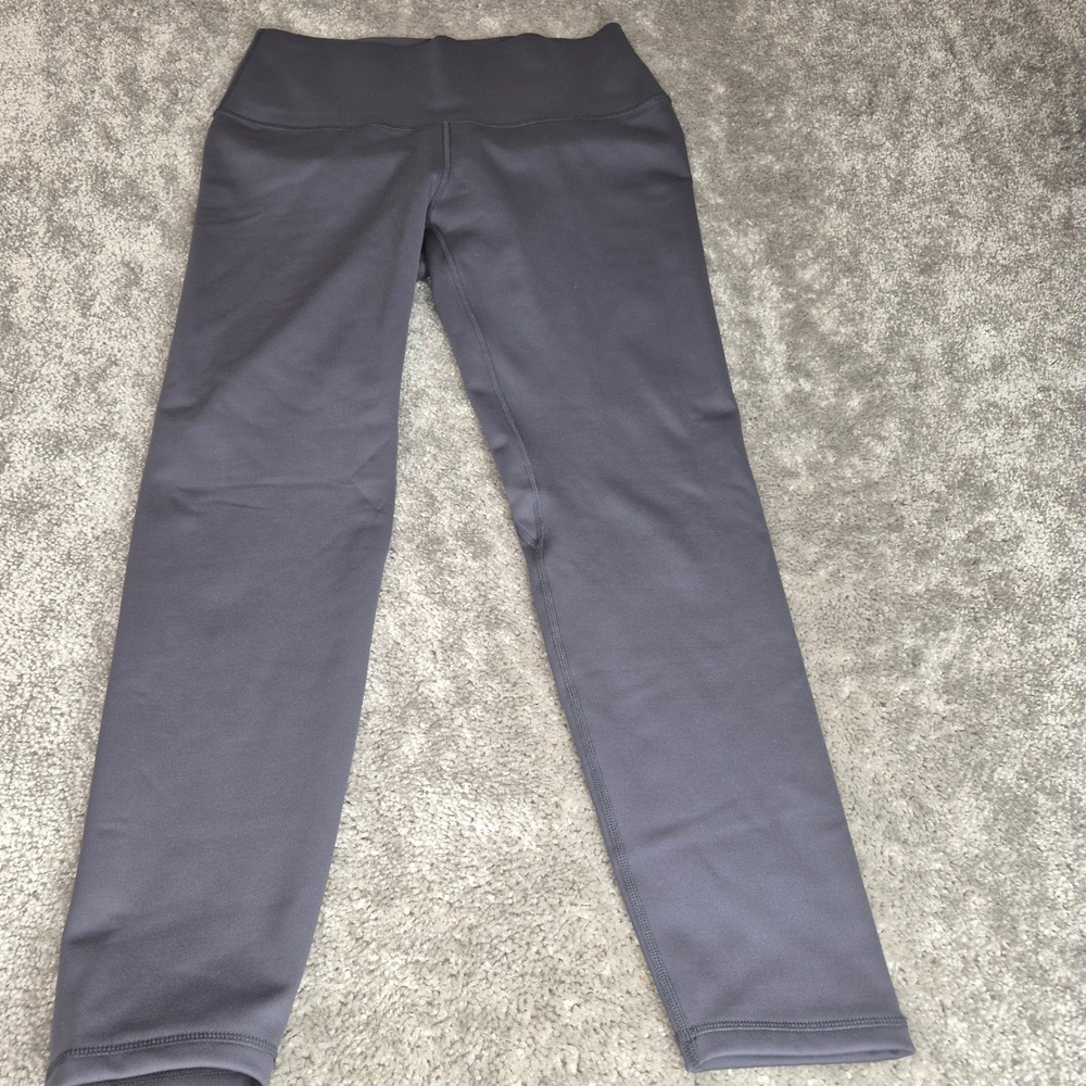 Yelete Active Womens Fleece Lined High Waisted Leggings Gray XL‎ RN 120784